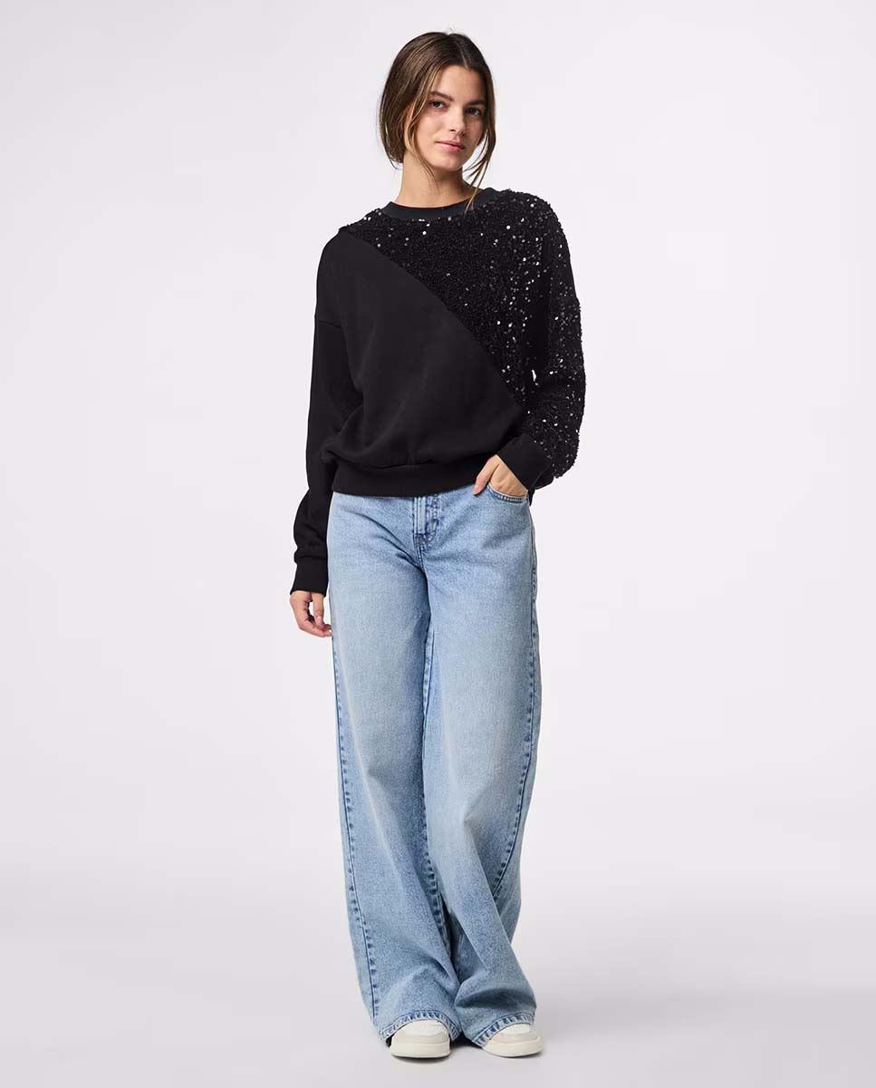 Sweatshirt PCNANCY Pieces Black 2