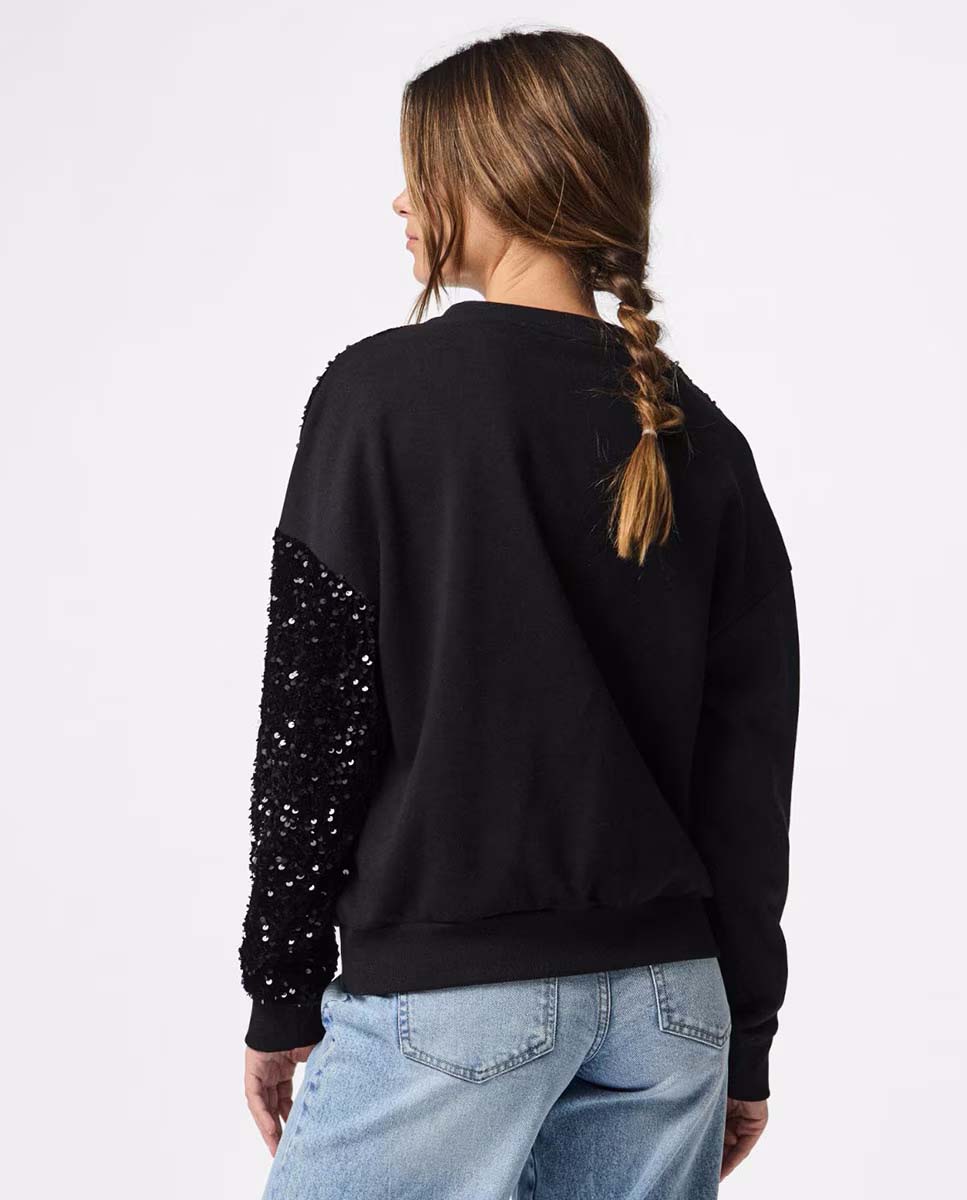 Sweatshirt PCNANCY Pieces Black 3