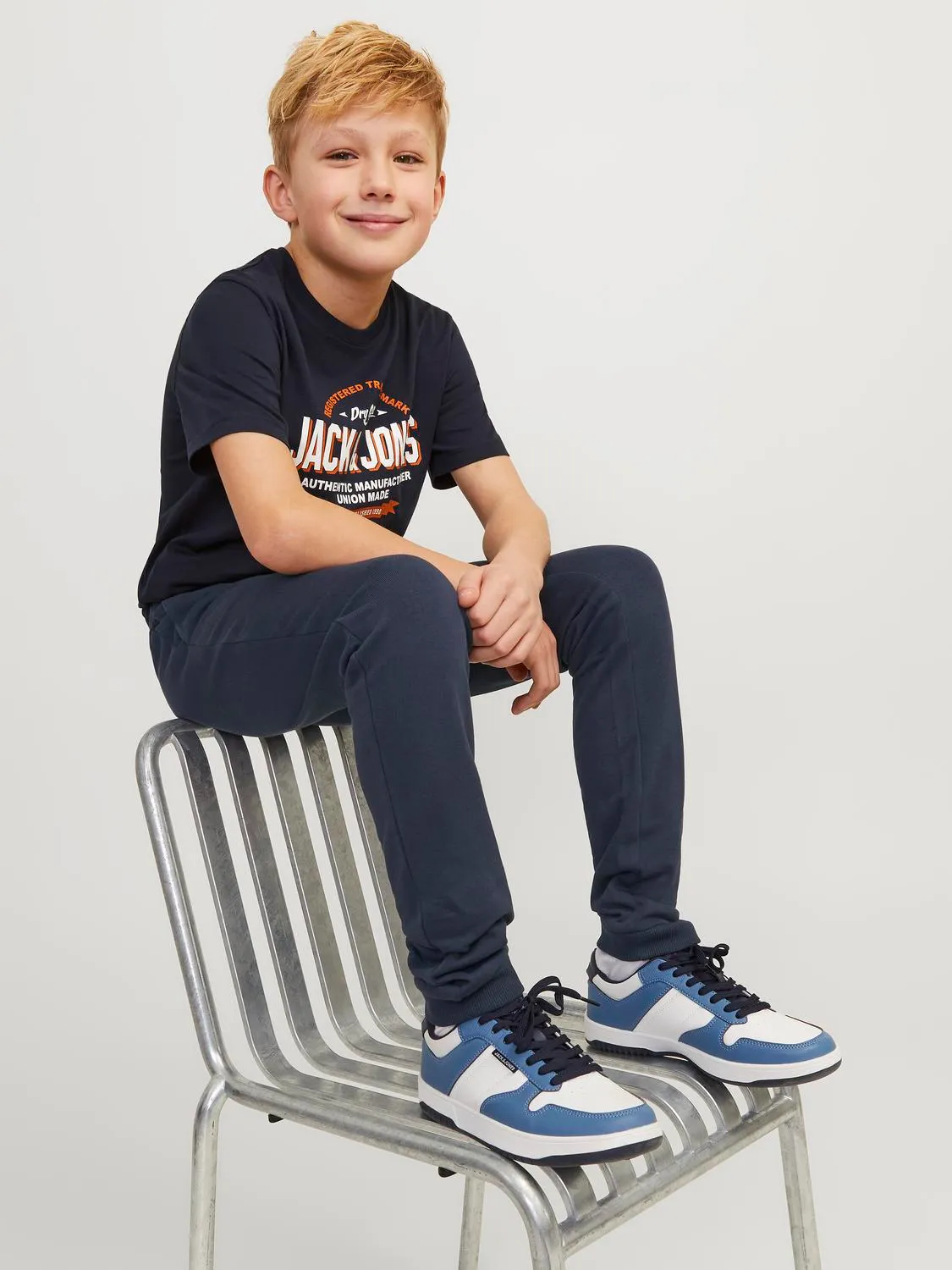 Calça JPSTGORDON Jack&Jones Mini Navy 2