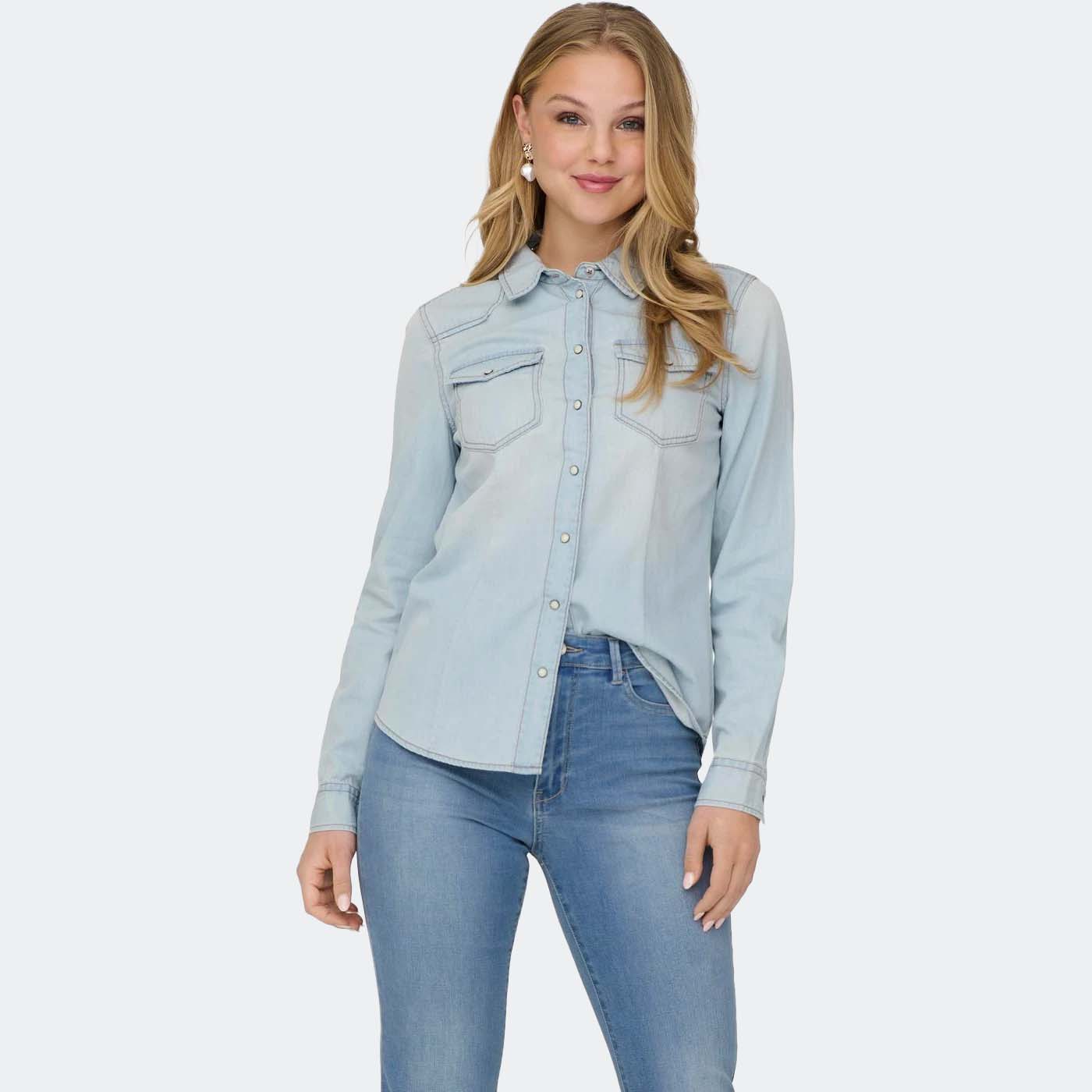 Camisa ONLALEXA Only Light Blue 0