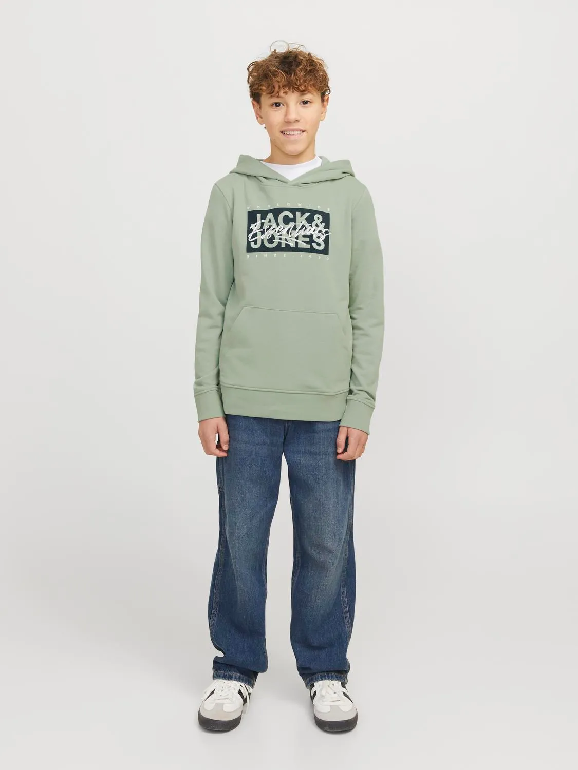 Sweatshirt JJCOLTON Jack&Jones Júnior Icerbeg Green 4