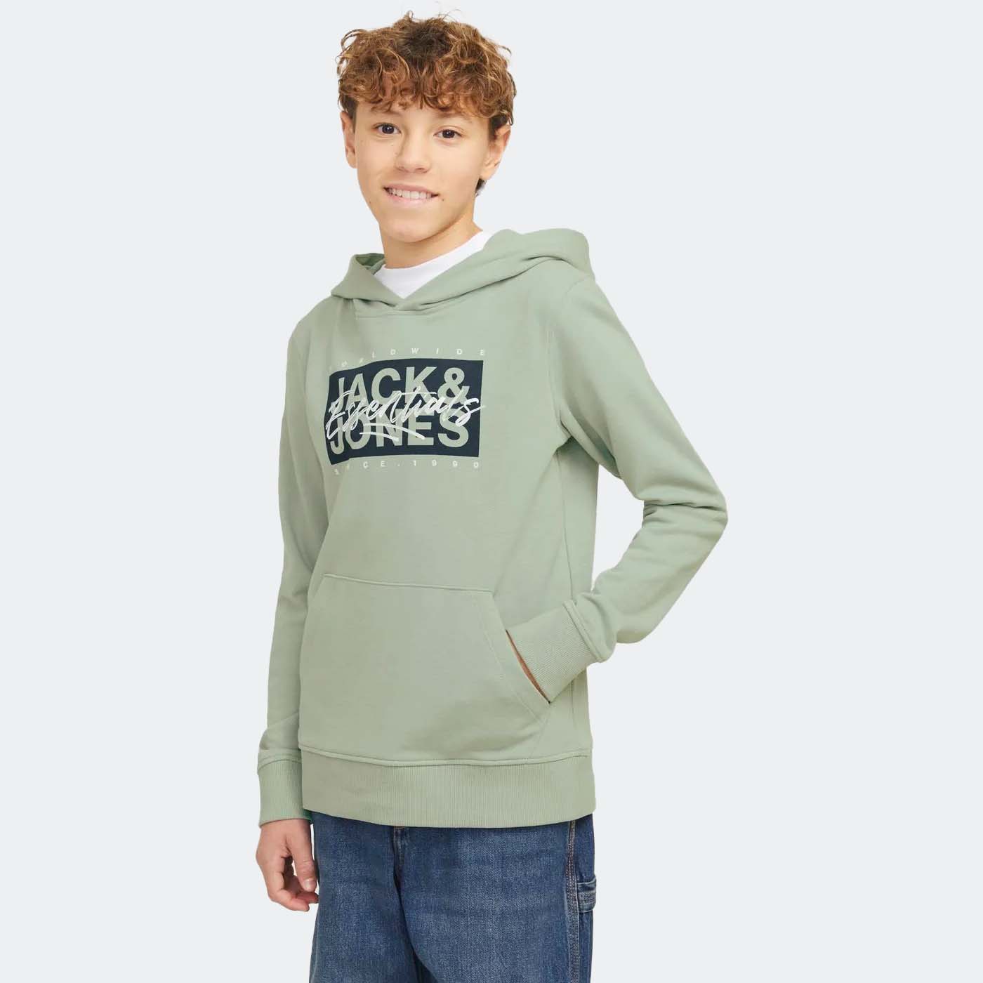 Sweatshirt JJCOLTON Jack&Jones Júnior Icerbeg Green 0