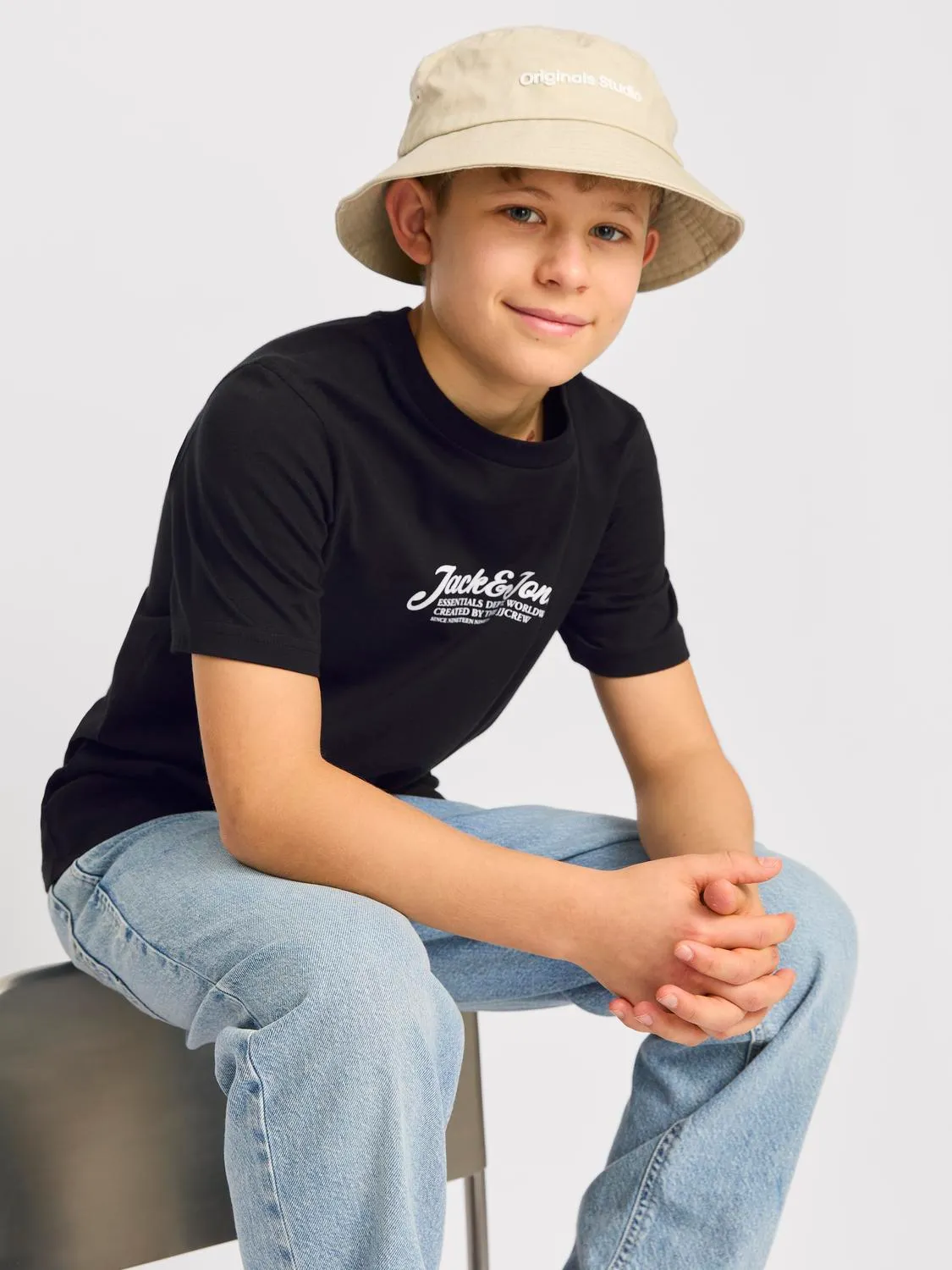 T-shirt JJBEAU Jack&Jones Júnior Black 3