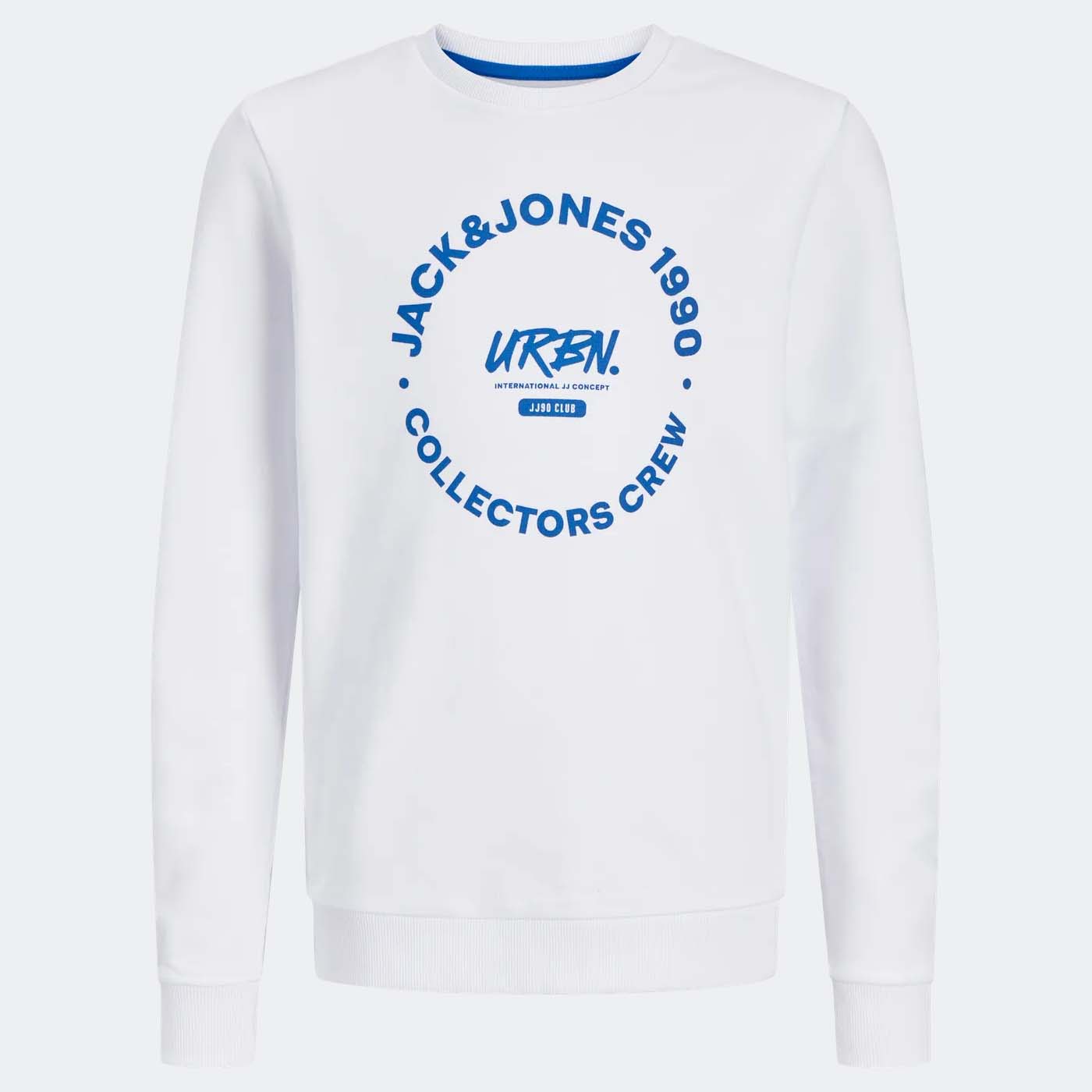 Sweatshirt JJSIMON Jack&Jones Júnior White Melange