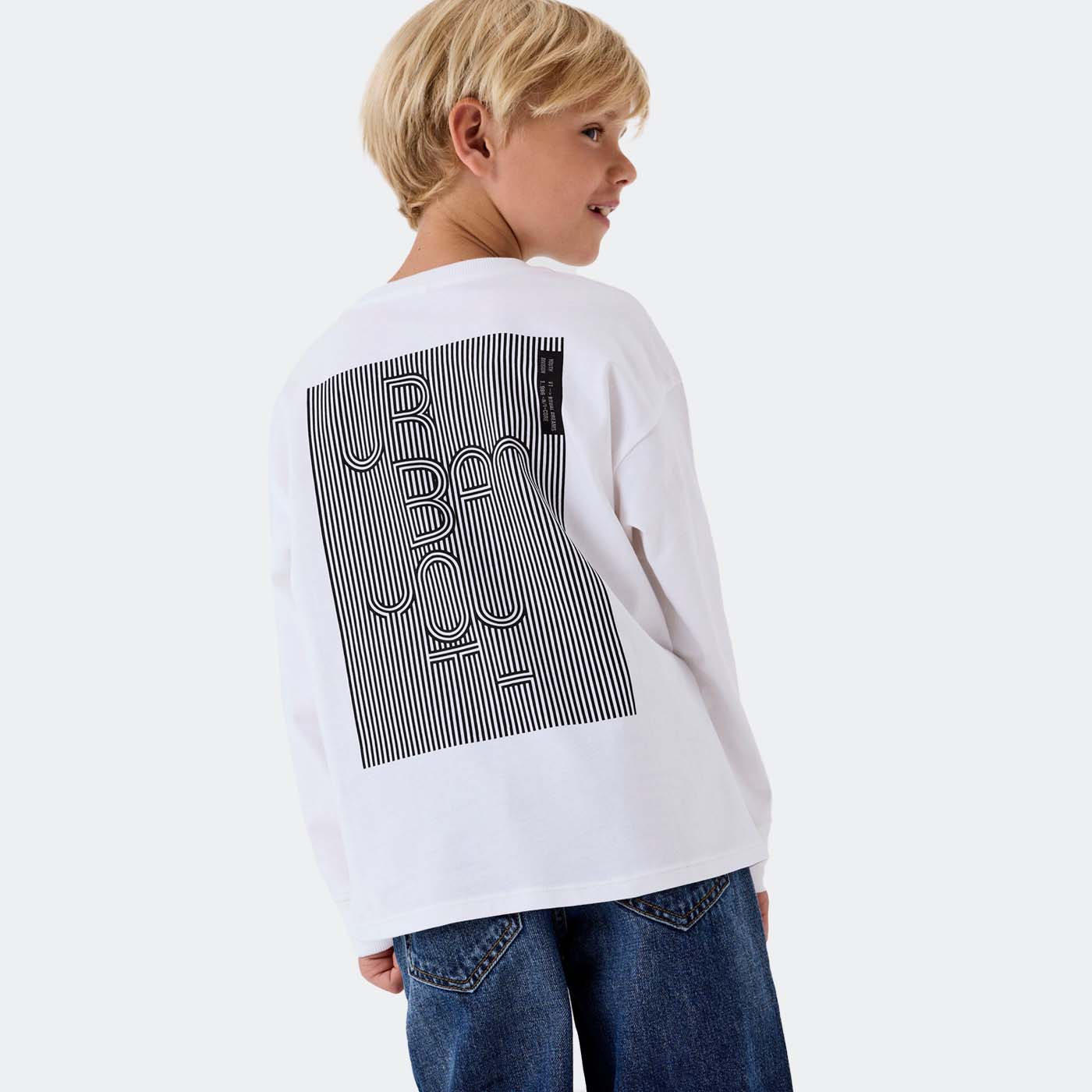 Sweatshirt NKMOVIN Name It Bright White 0