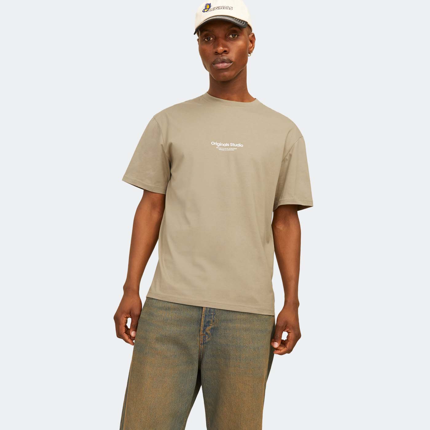 T-shirt JORVESTEBRO Jack&Jones Silver Sage 0