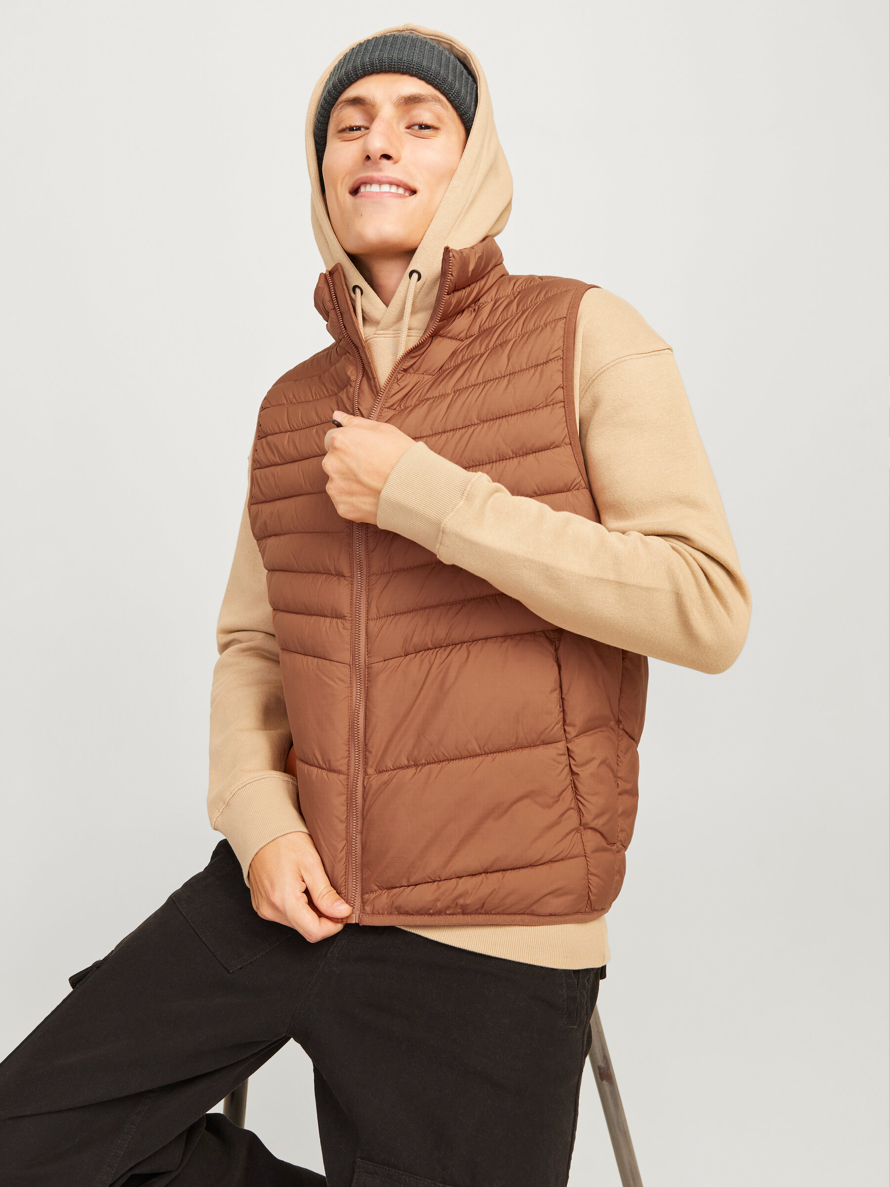 Colete JJESTATE Jack&Jones Mocha Bisque 1