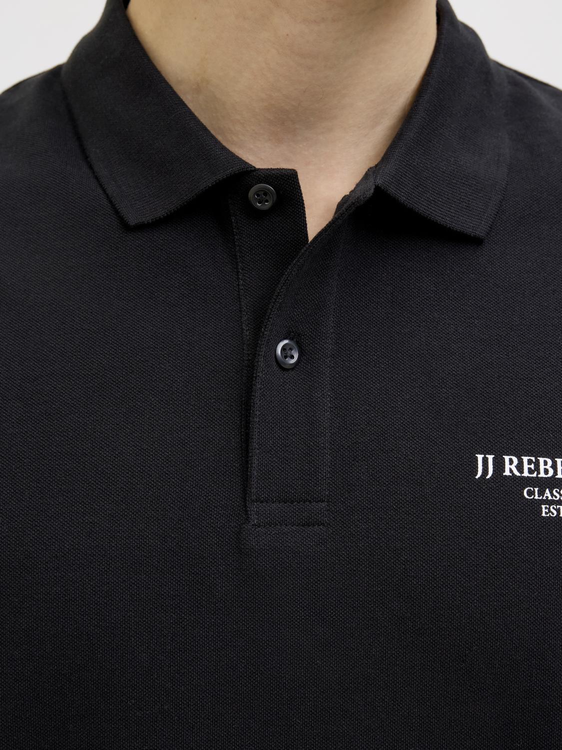 Pólo JREBJEANS Jack&Jones Rebel Black 3