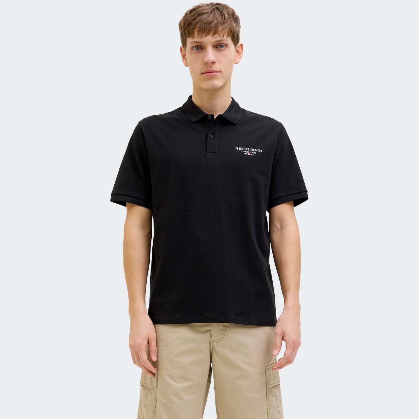 Pólo JREBJEANS Jack&Jones Rebel Black 1