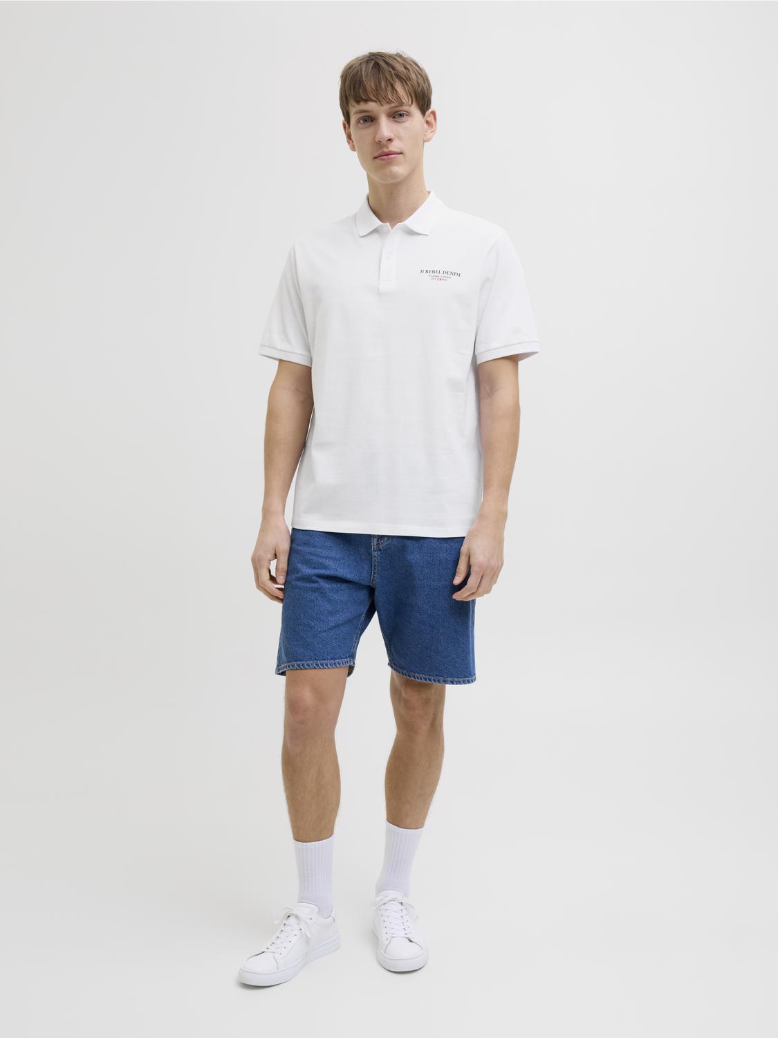 Pólo JREBJEANS Jack&Jones Rebel White 4