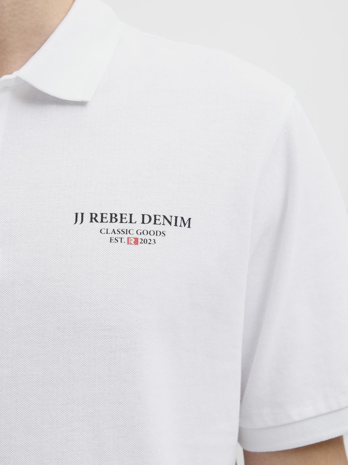 Pólo JREBJEANS Jack&Jones Rebel White 2