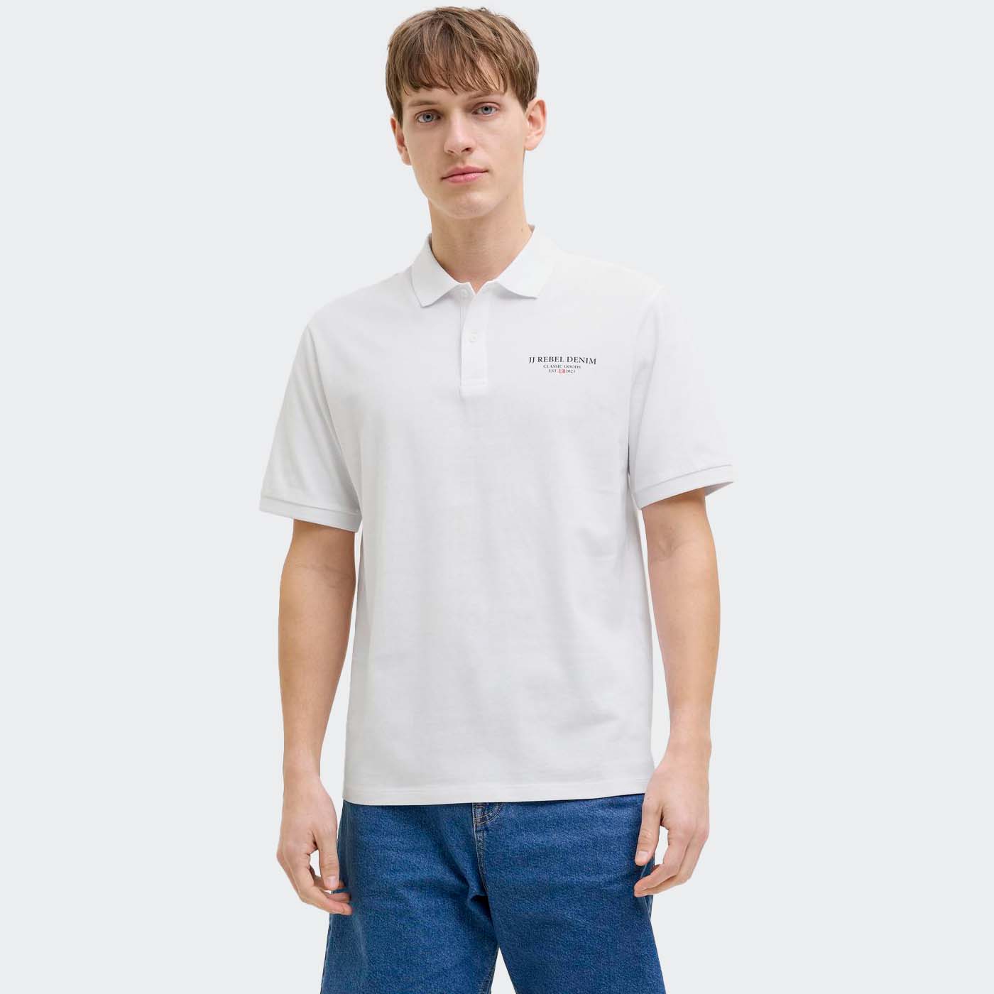 Pólo JREBJEANS Jack&Jones Rebel White 5