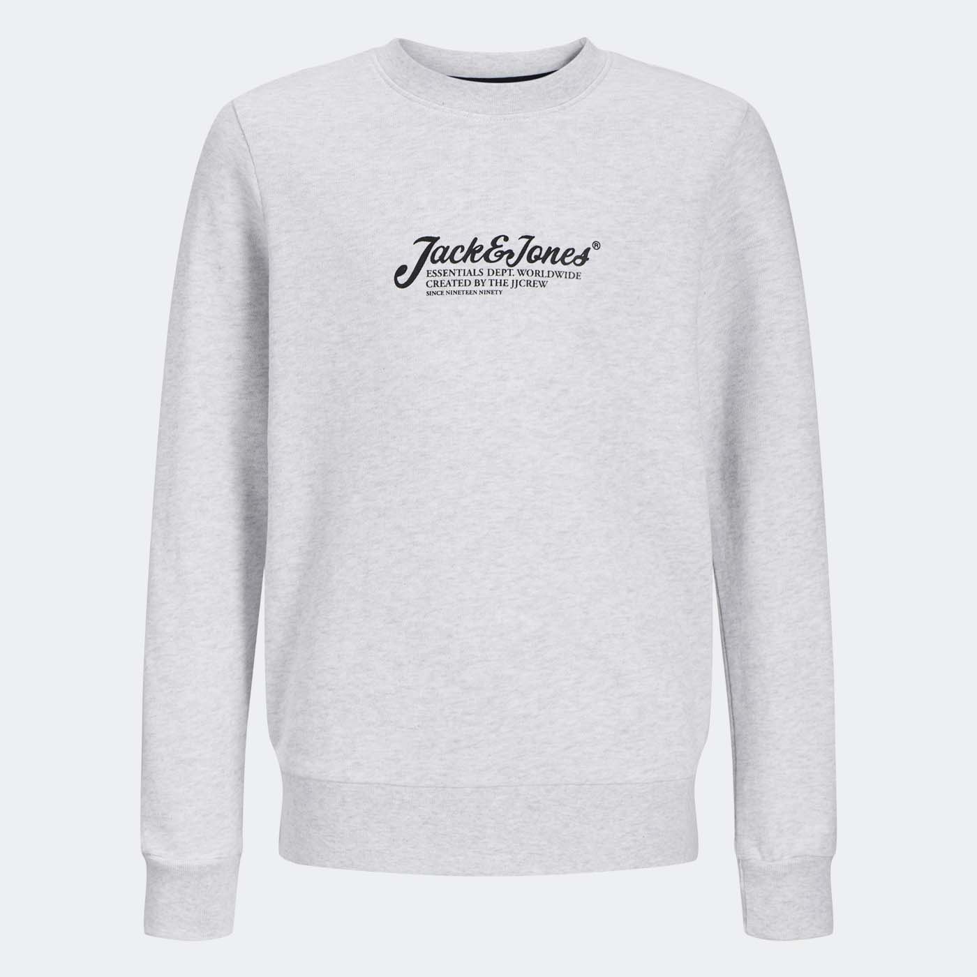 Sweatshirt JJBEAU Jack&Jones Júnior White Melange 0