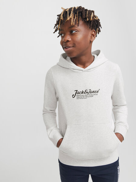 Sweatshirt JJBEAU Jack&Jones Júnior White Melange 1