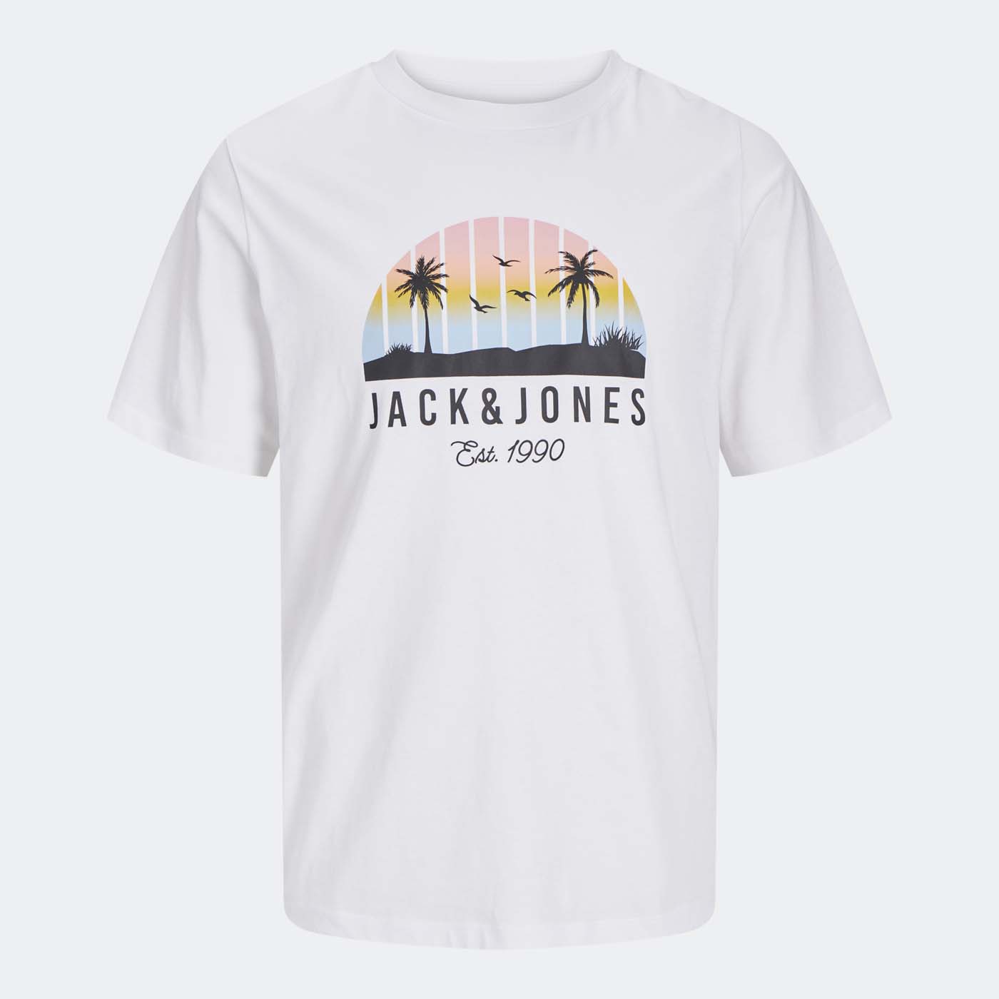 T-shirt JJPALM Jack&Jones Mini White 0
