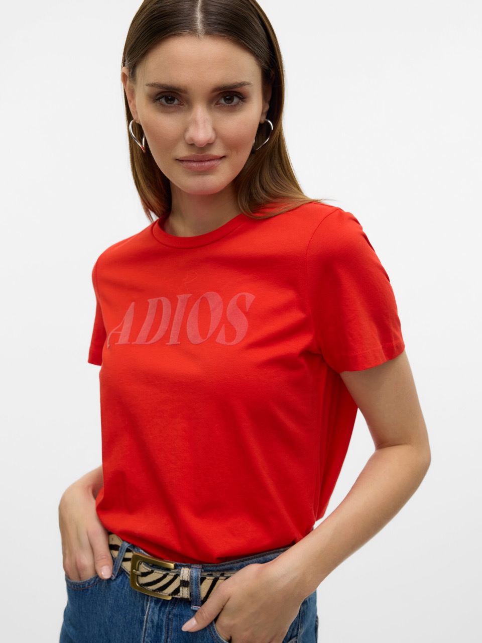 T-shirt VMJESSY Veromoda Fiery Red 1