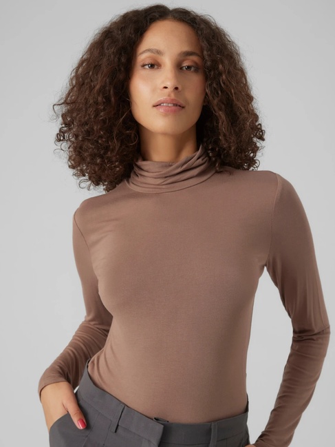 Camisola VMALBERTE Veromoda Brown Lentil 1
