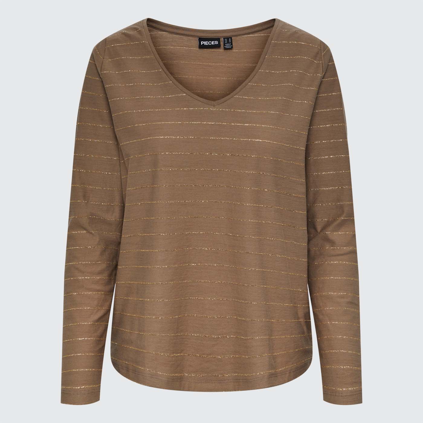 T-shirt PCMILONA Pieces Fossil 0