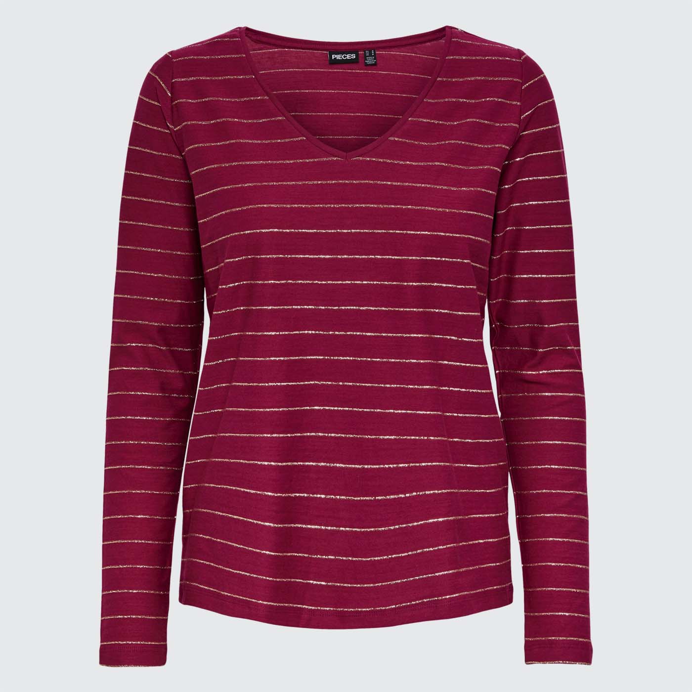 T-shirt PCMILONA Pieces Raspberry 0