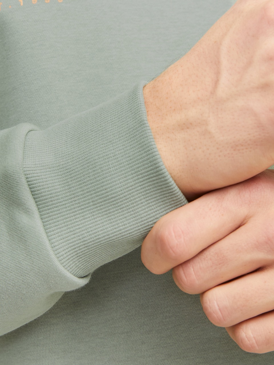 Sweatshirt JJTEX Jack&Jones Iceberg Green  2