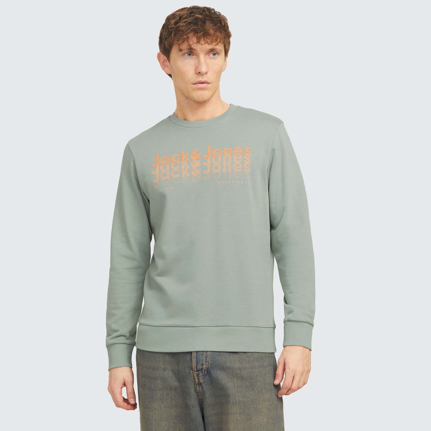 Sweatshirt JJTEX Jack&Jones Iceberg Green  0