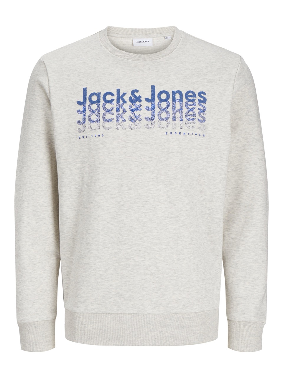 Sweatshirt JJTEX Jack&Jones White Melange 4