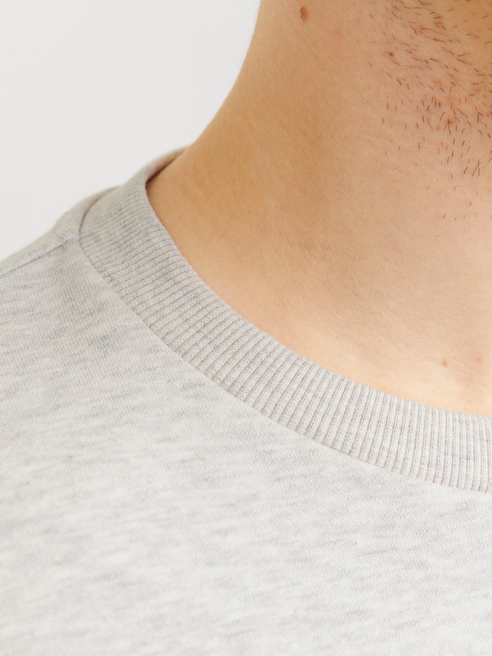 Sweatshirt JJTEX Jack&Jones White Melange 2