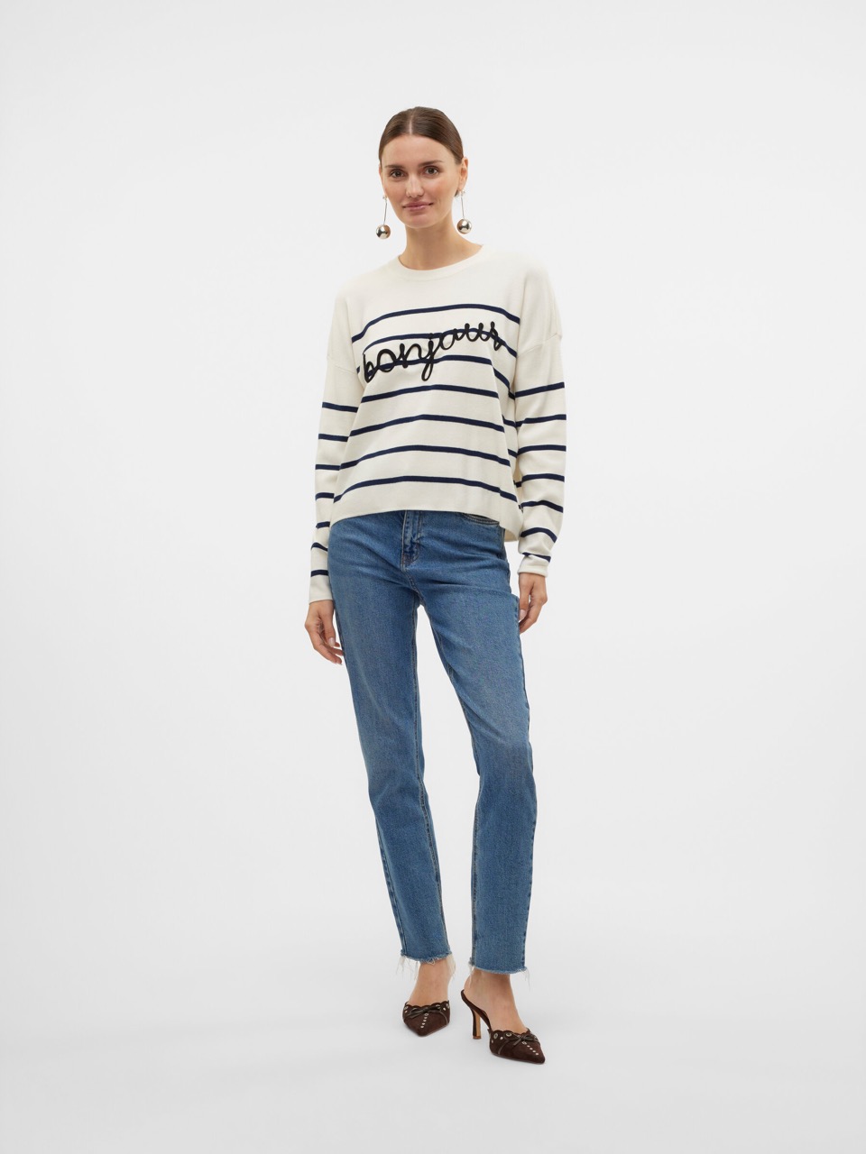 Camisola VMARIA Veromoda Birch Navy 3