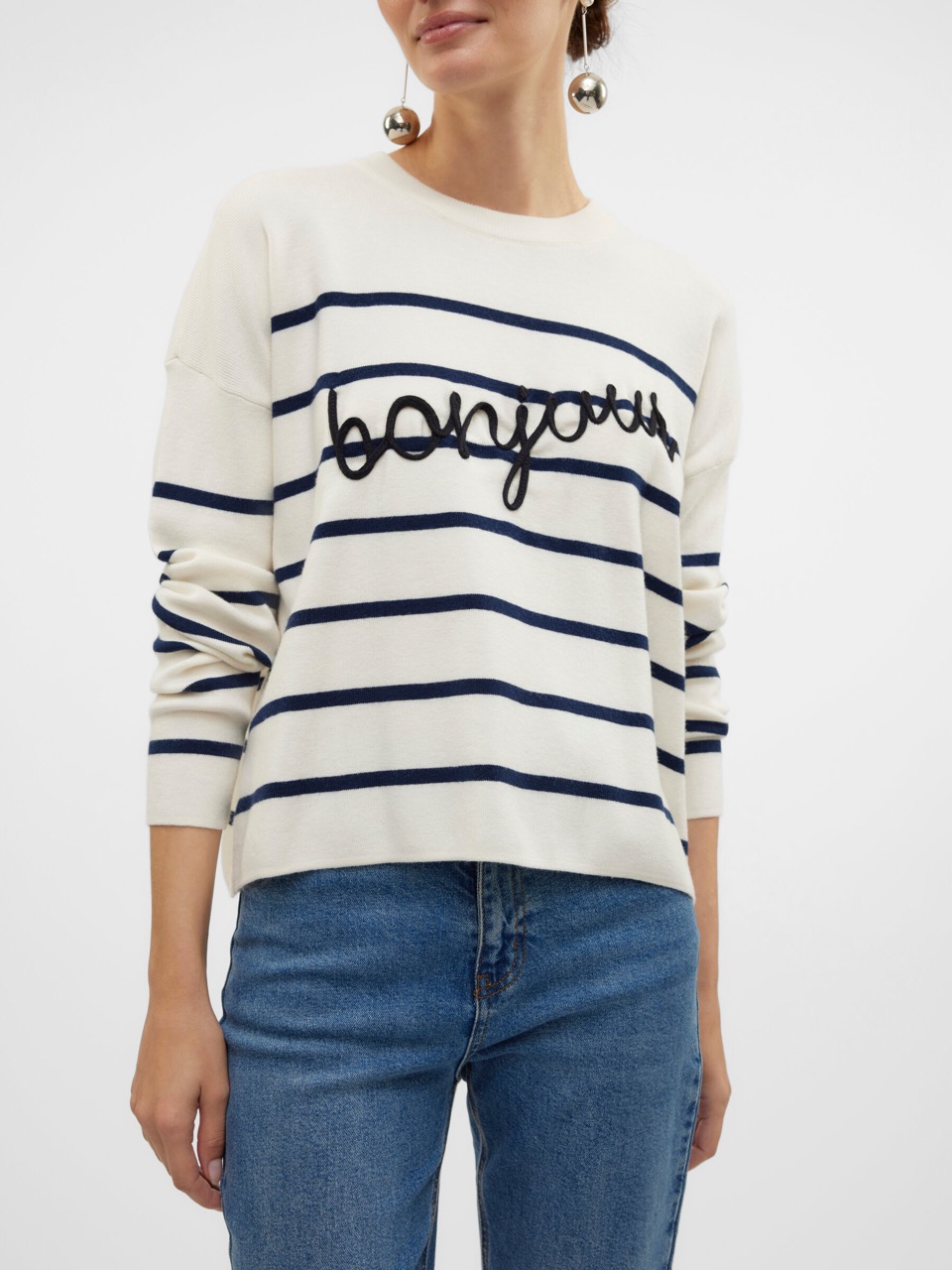 Camisola VMARIA Veromoda Birch Navy 1